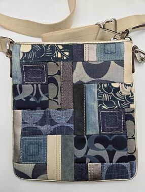 Coach Denim Patchwork Swingpack